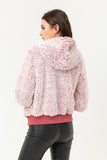 TWO TONE SOFT SHERPA ZIP UP