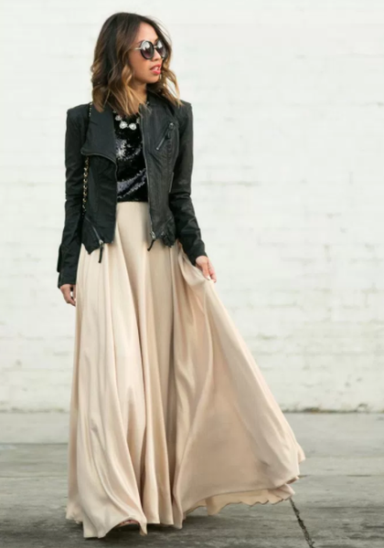 Golden top maxi skirt