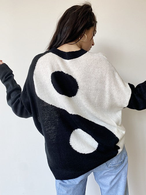 ying yang sweater - Main Image