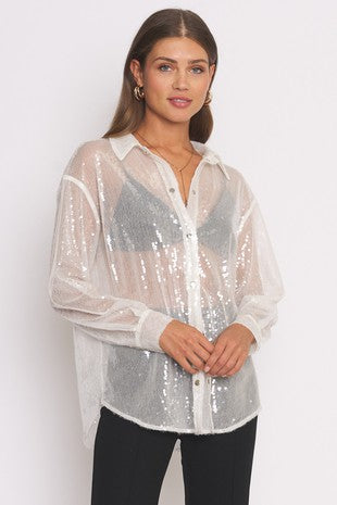 SEQUIN LUXE BLOUSE
