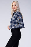 CROPPED FLANNEL TOP