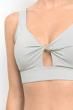 TWISTED FRONT SPORTS BRA