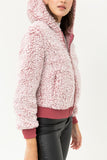TWO TONE SOFT SHERPA ZIP UP