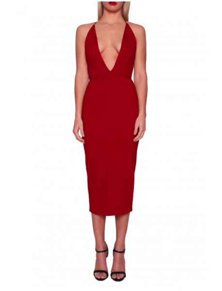 ADEL DRESS RED- MADAME X BODYCON