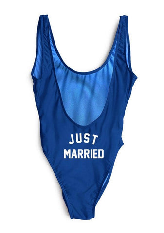 JUST MARRIED ONE PIECE SWIMSUIT
