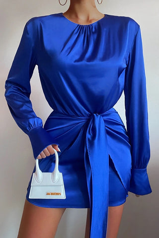 HAYLEE MINI DRESS - BLUE