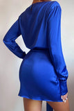 HAYLEE MINI DRESS - BLUE