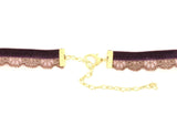 OH SWEET NUTHIN VELVET AND LACE CHOKER - SHOP MĒKO